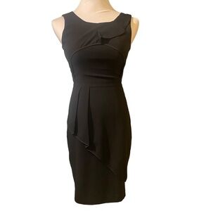 BCBG MaxAzaria Siri LBD Shesth with Tuxedo Pleating